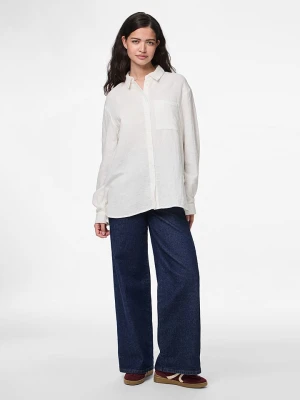 Pieces Bluzka "Sastina" w kolorze białym rozmiar: L