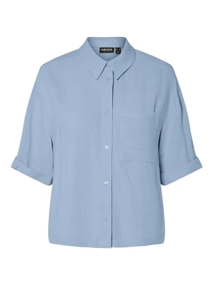 Pieces Bluzka "Vinsty" w kolorze błękitnym rozmiar: M