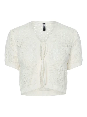 Pieces Bolerko "Tama" w kolorze kremowym rozmiar: XL