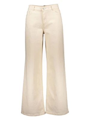 Pieces Dżinsy - Regular fit - w kolorze kremowym rozmiar: W25