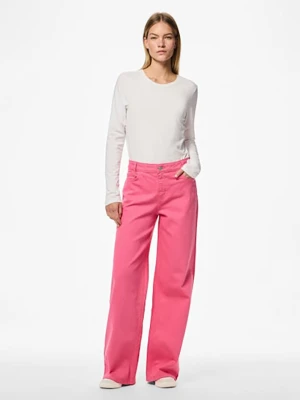 Pieces Dżinsy - Regular fit - w kolorze różowym rozmiar: W33