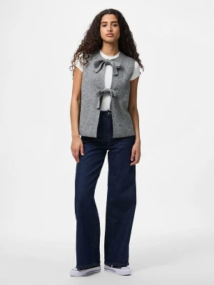 Pieces Kamizelka "Pcsilly" w kolorze szarym rozmiar: S