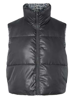 Pieces Kamizelka pikowana w kolorze szarym rozmiar: L