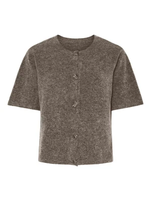 Pieces Kardigan "Pcjiko" w kolorze brązowym rozmiar: M