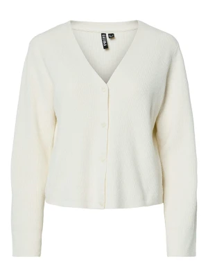 Pieces Kardigan "Pcora" w kolorze białym rozmiar: S