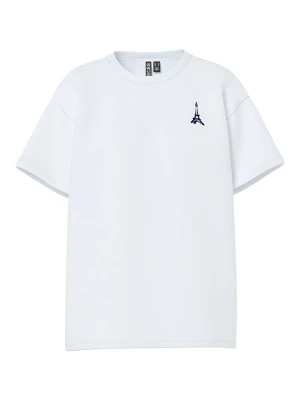 Pieces Koszulka "Alifi" w kolorze białym rozmiar: M