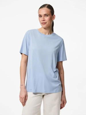 Pieces Koszulka "Anora" w kolorze błękitnym rozmiar: XL