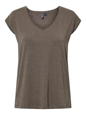 Pieces Koszulka "Billo" w kolorze khaki rozmiar: XS