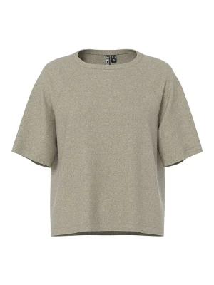 Pieces Koszulka "Bree" w kolorze beżowym rozmiar: XS