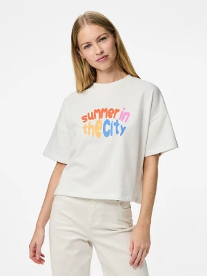 Pieces Koszulka "Chilli" w kolorze białym rozmiar: XL