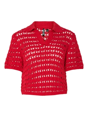 Pieces Koszulka "Filuca" w kolorze czerwonym rozmiar: S