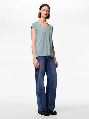 Pieces Koszulka "Kamala" w kolorze błękitnym rozmiar: XS