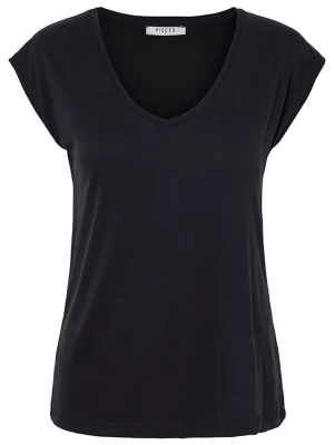 Pieces Koszulka "Kamala" w kolorze czarnym rozmiar: XS