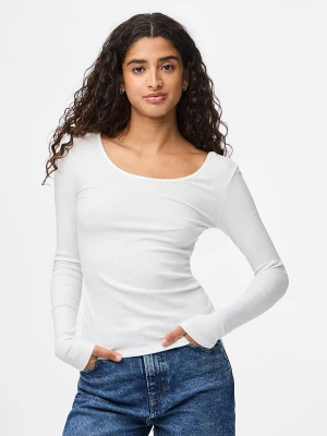 Pieces Koszulka "Kitte" w kolorze białym rozmiar: XL