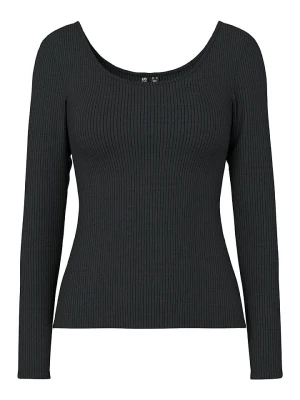 Pieces Koszulka "Kitte" w kolorze czarnym rozmiar: L