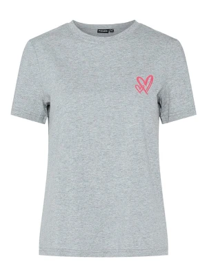 Pieces Koszulka "Maria" w kolorze jasnoszarym rozmiar: XS