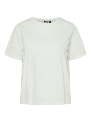 Pieces Koszulka "Tandrea" w kolorze białym rozmiar: XS