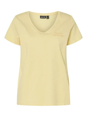 Pieces Koszulka "Tilde" w kolorze żółtym rozmiar: S