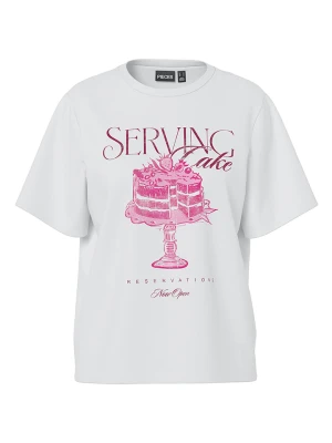 Pieces Koszulka w kolorze białym rozmiar: M