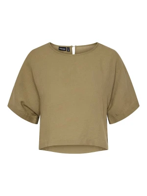 Pieces Koszulka w kolorze khaki rozmiar: XL
