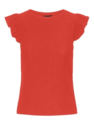 Pieces Koszulka w kolorze pomarańczowym rozmiar: XS