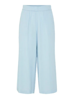 Pieces Kuloty Pia 17154737 Błękitny Wide Leg Niebieski jasny