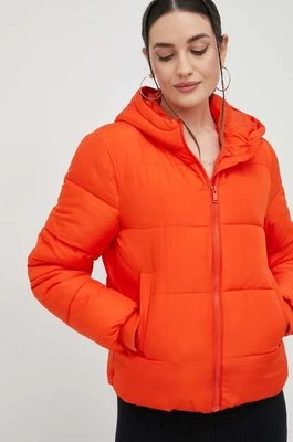 Pieces kurtka damska kolor pomarańczowy zimowa