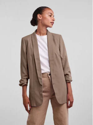 Pieces Marynarka 17090996 Beżowy Regular Fit