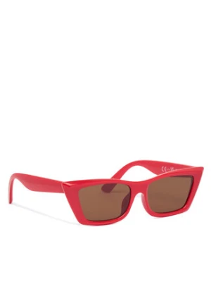 Pieces Okulary przeciwsłoneczne Pctrine Sunglass Box 175942 Czerwony