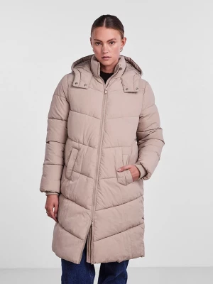 Pieces Płaszcz zimowy w kolorze beżowym rozmiar: XS