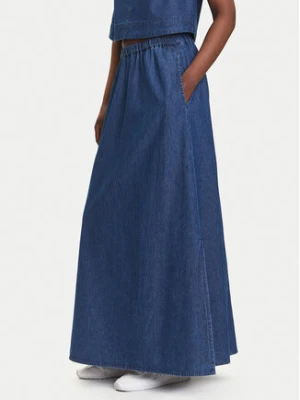 Pieces Spódnica jeansowa Tenim 17157939 Granatowy Regular Fit