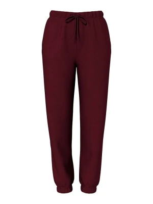 Pieces Spodnie dresowe "Chilli" w kolorze ciemnoczerwonym rozmiar: XS