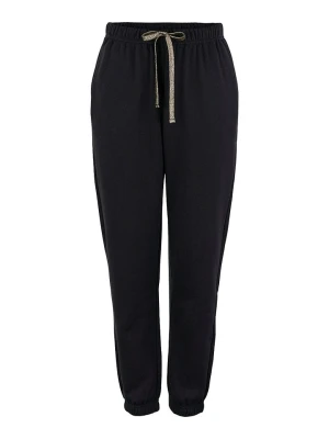 Pieces Spodnie dresowe "Chilli" w kolorze czarnym rozmiar: XL