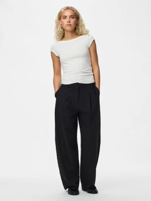 Pieces Spodnie w kolorze czarnym rozmiar: XS