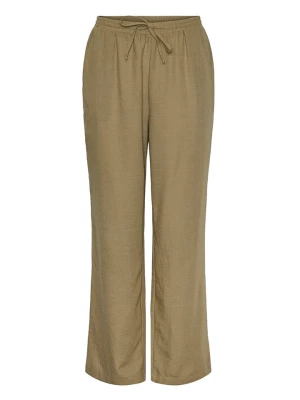 Pieces Spodnie w kolorze jasnobrązowym rozmiar: XS