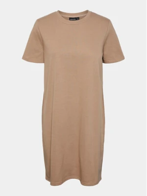 Pieces Sukienka codzienna Chilli Summer 17148120 Beżowy Regular Fit