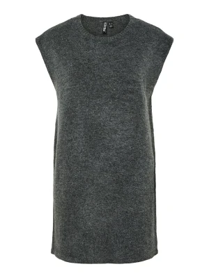 Pieces Sukienka dzianinowa "Pcjiko" w kolorze antracytowym rozmiar: XL