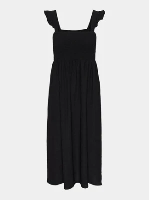 Pieces Sukienka letnia Luna 17147176 Czarny Slim Fit