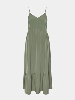 Pieces Sukienka letnia Sade 17146543 Zielony Wide Fit