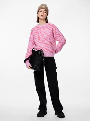 Pieces Sweter "Jeo" w kolorze jasnoróżowym rozmiar: XS