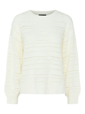 Pieces Sweter "Molly" w kolorze kremowym rozmiar: M