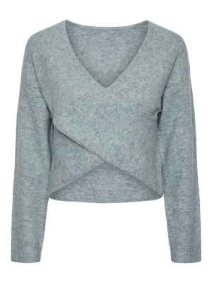 Pieces Sweter "Nanu" w kolorze antracytowym rozmiar: M