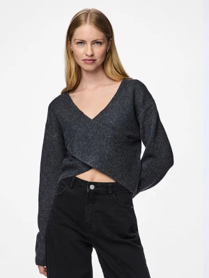 Pieces Sweter "Nanu" w kolorze jasnoszarym rozmiar: XS