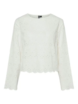 Pieces Sweter "Tarmorine" w kolorze białym rozmiar: M