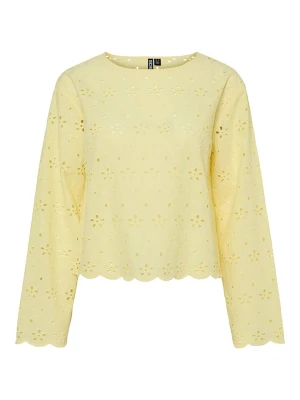 Pieces Sweter "Tarmorine" w kolorze żółtym rozmiar: M