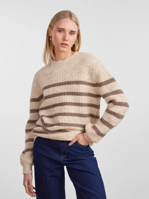 Pieces Sweter w kolorze beżowym rozmiar: XS