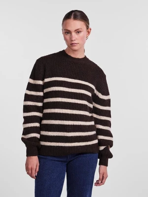 Pieces Sweter w kolorze czarno-beżowym rozmiar: S