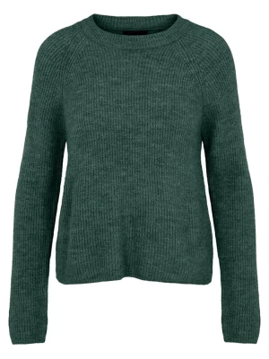 Pieces Sweter w kolorze ciemnozielonym rozmiar: XL