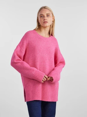Pieces Sweter w kolorze różowym rozmiar: L