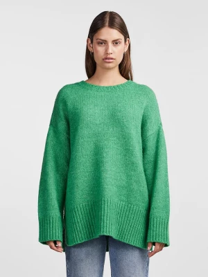 Pieces Sweter w kolorze zielonym rozmiar: L
